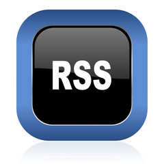 rss square glossy icon