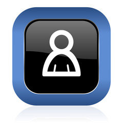 person square glossy icon