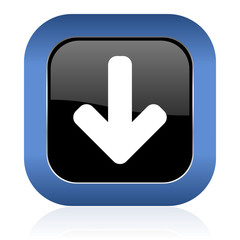 download arrow square glossy icon arrow sign
