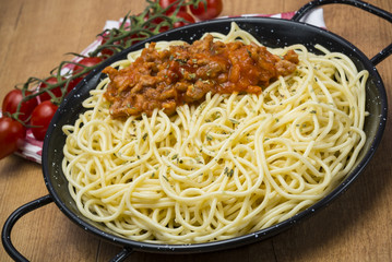 Detalle de spaghetti