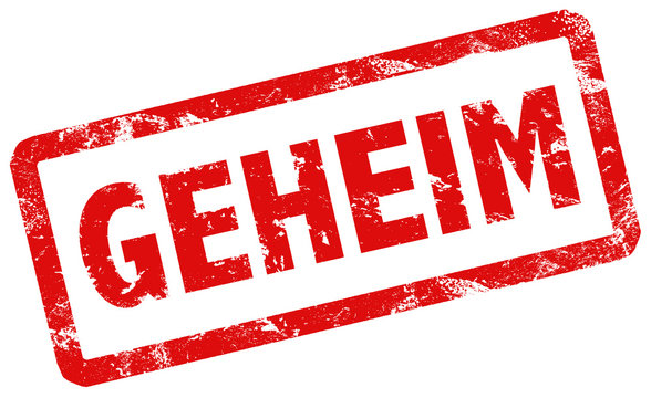 Stempel Grunge Top secret rot geheim Vektor