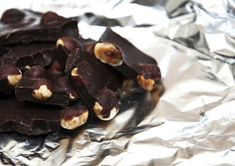 Dark  chocolate with nuts