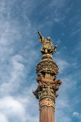 Fototapeta na wymiar Columbus Monument in Barcelona, Spain