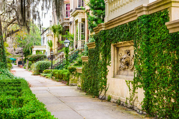 Fototapeta na wymiar Savannah, Georgia, USA Historic Downtown