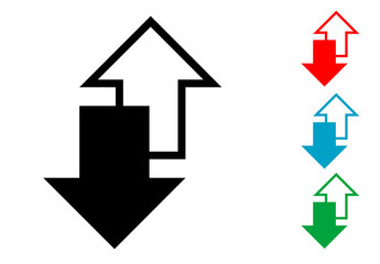 Pictograma compartir en varios colores