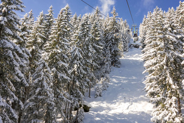 Berglandschaft im Skigebiet Tirol