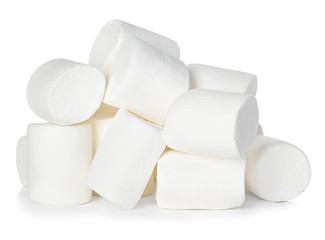 Marshmallow isolated on white background