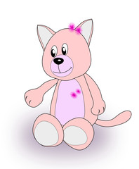 Obraz na płótnie Canvas Pink Cat