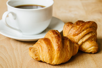 croissant and coffee