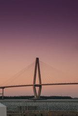 Fototapeta na wymiar Arthur Ravenel Junior Bridge in Charleston, South Carolina