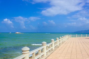 Fototapeta premium The blue sea and the sky