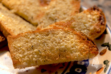 Herbs garlic bread