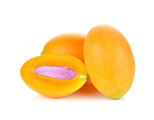 Marian plum or Maprang fruits of Thailand isolated © nipaporn