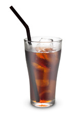 Full glass of cola