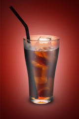 Full glass of cola