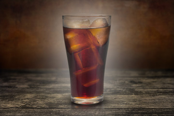 Full glass of cola