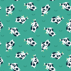 vector cow pattern
