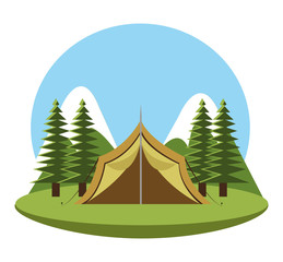 Camping design, vector illustration.