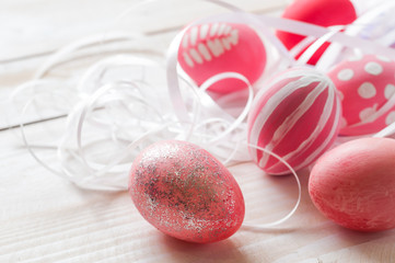 Background with Easter Eggs