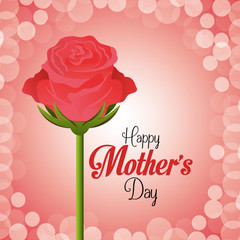 Mothers day card design, vector illustration.