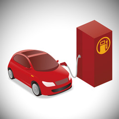 Illustration of Gasoline-powered vehicle