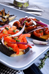 Eggplant with vegetables