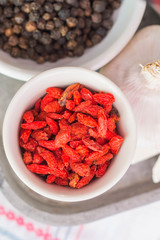Garlic, Goji berry and Peppers