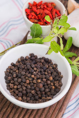 Garlic, Goji berry and Peppers