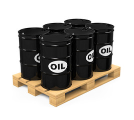 Pallet of Oil Drums