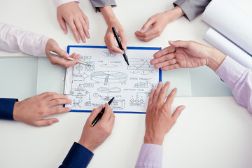 Discussing start-up project