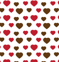 Heart valentine seamless pattern  white background