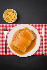 Francesinha and french fries