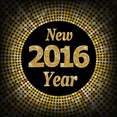 Fototapeta na wymiar Happy New Year 2016