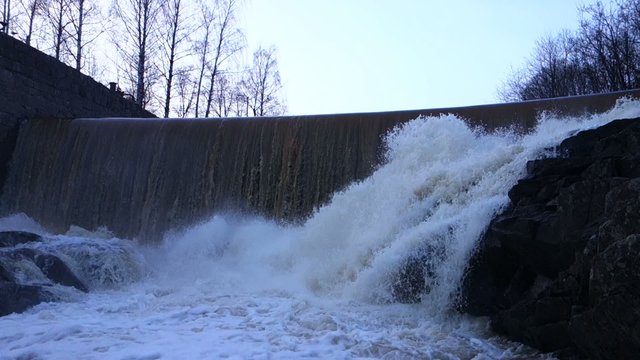 Vanhankaupunginkoski rapids on Vantaa River in Helsinki, Finland