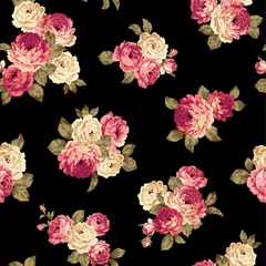 Meubelstickers roos patroon © daicokuebisu