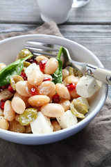 Delicious salad in a bowl