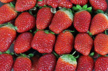 fresh strawberry full frame closeup