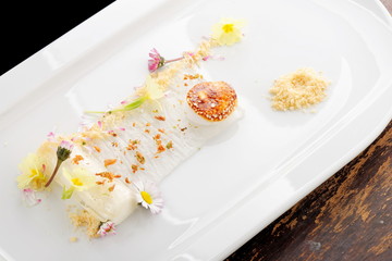Fine dining gourmet dessert