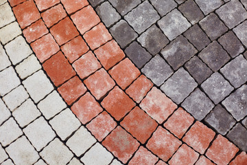 Color paving slabs