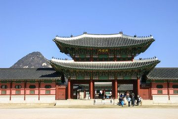 Obraz premium Gyeongbokgung palace, Seoul, South Korea