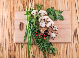 product on a cutting board