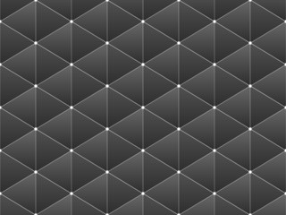 seamless black geometric pattern background vector