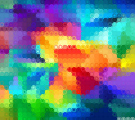 Colorful background of geometric circles