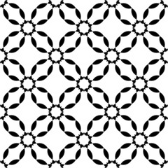 Fototapeta na wymiar Black and white geometric seamless pattern, abstract background.