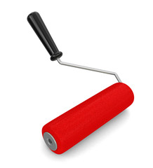 Paint roller (clipping path included)