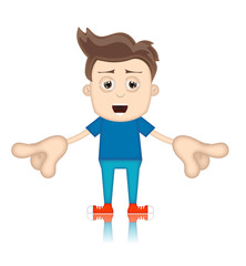 Ben Boy Cartoon Character Toon Man