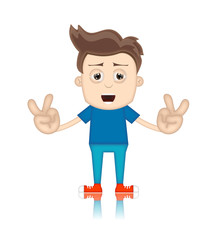 Ben Boy Cartoon Character Toon Man