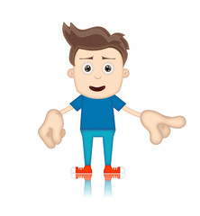 Ben Boy Cartoon Character Toon Man
