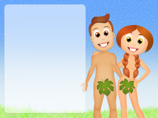 Obraz na płótnie Canvas Adam and Eve