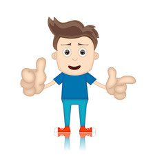 Ben Boy Cartoon Character Toon Man